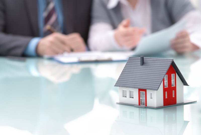 miniature house on table